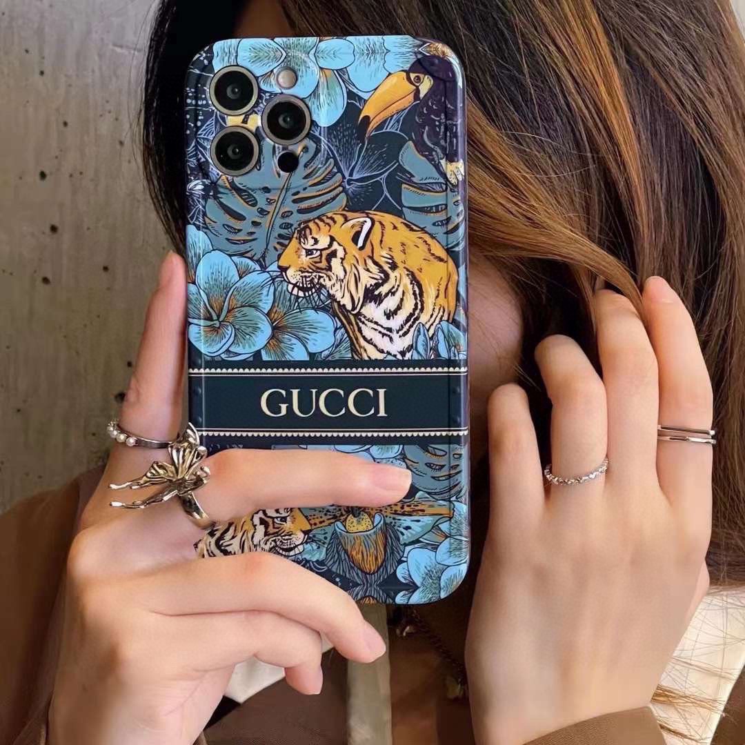 Gucci Phone Case Frosted Vintage