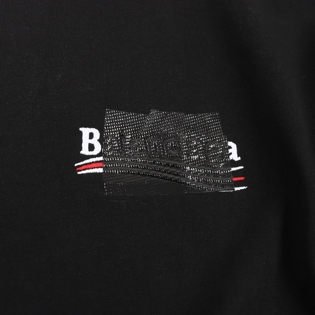 180 Balenciaga/巴黎世家 可乐胶带印花圆领短袖