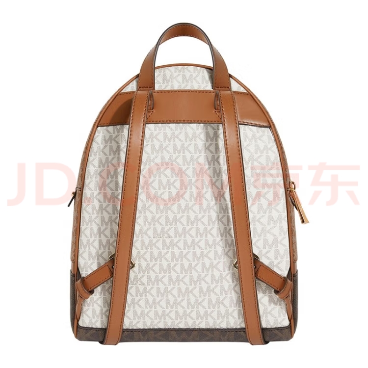 Michael Kors Mk纯原货小字母双肩包拼接女包 RHEA ZIP字母双肩包书包旅行包中号背包