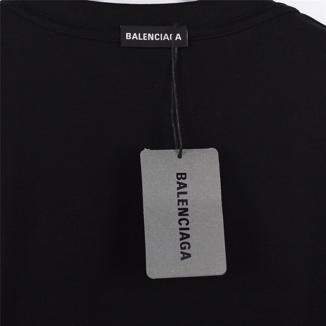 上新170 Balenciaga巴黎世家双B新款熔化字母短袖