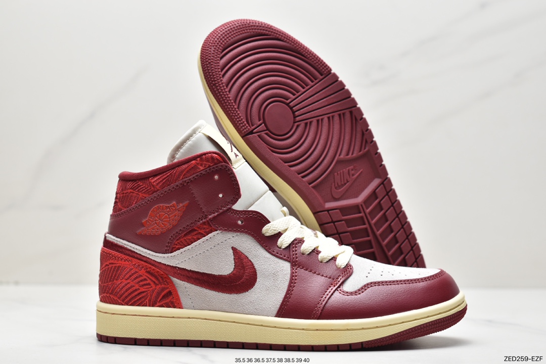 260 Air Jordan 1 Mid AJ1乔1中帮文化篮球鞋 DZ2820-601