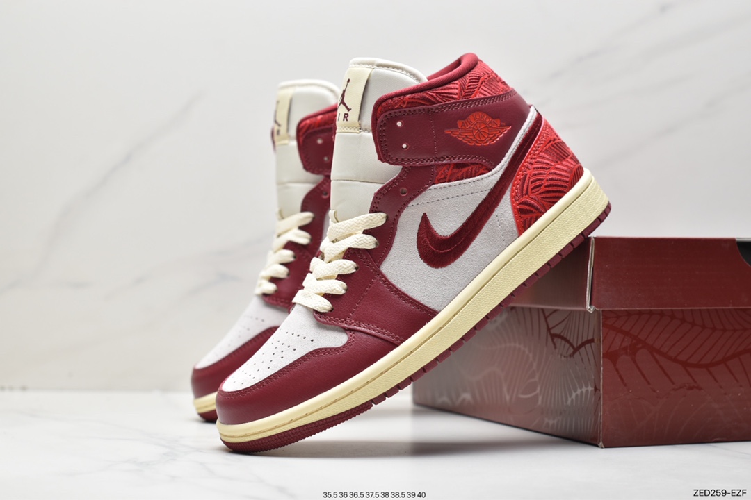 260 Air Jordan 1 Mid AJ1乔1中帮文化篮球鞋 DZ2820-601