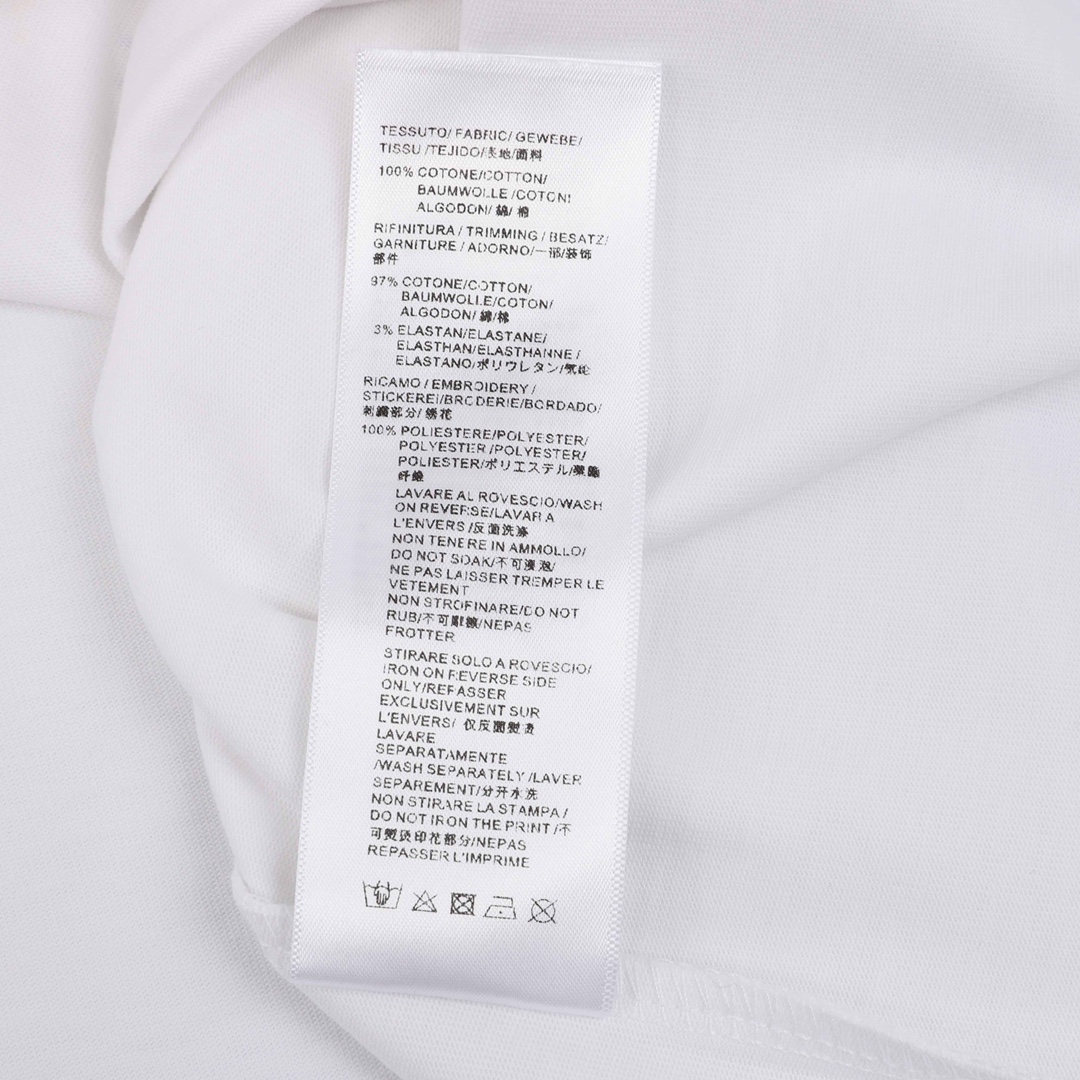 170 Balenciaga/巴黎世家 泼墨锁扣印花圆领T恤