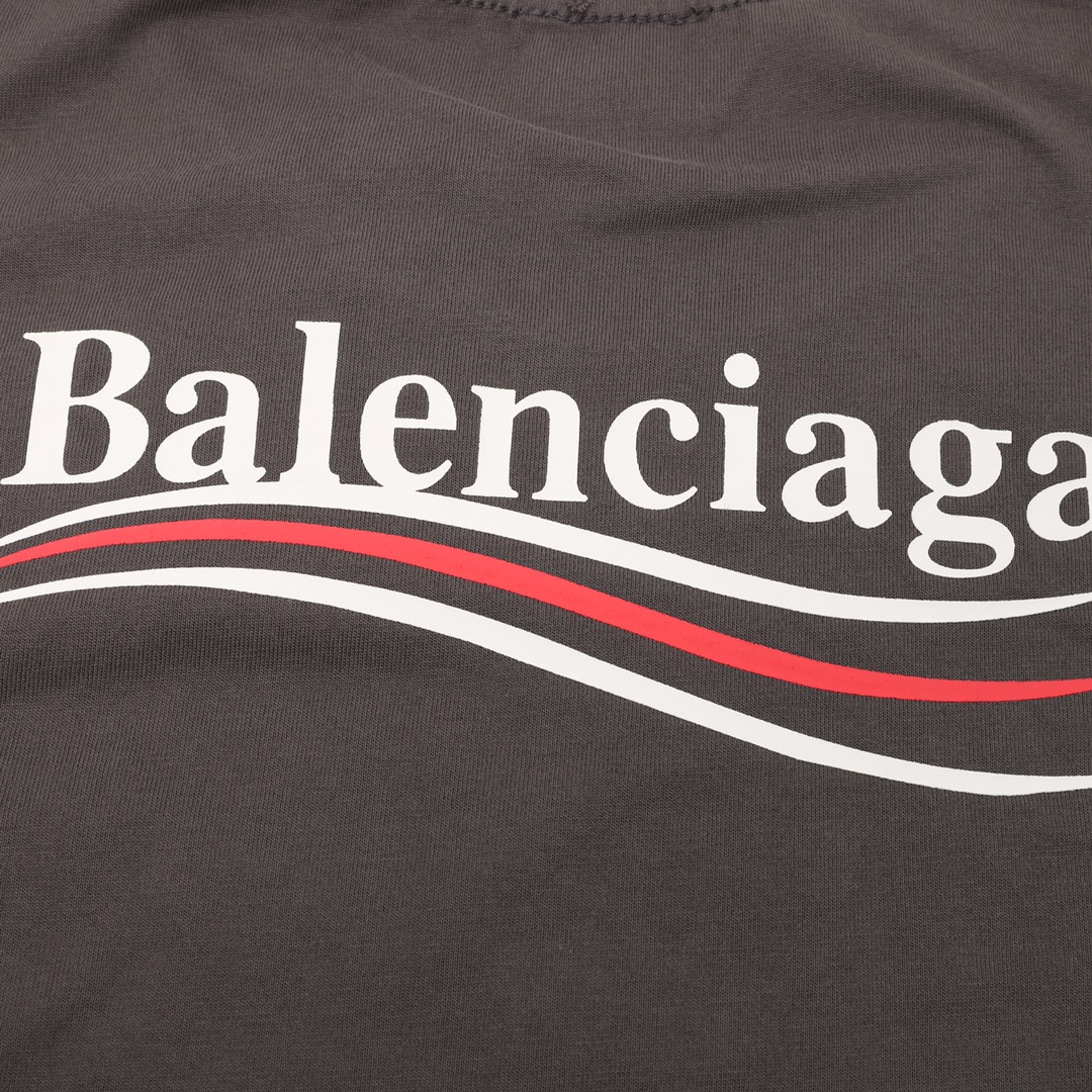 Balenciaga/巴黎世家 可乐波浪印花短袖