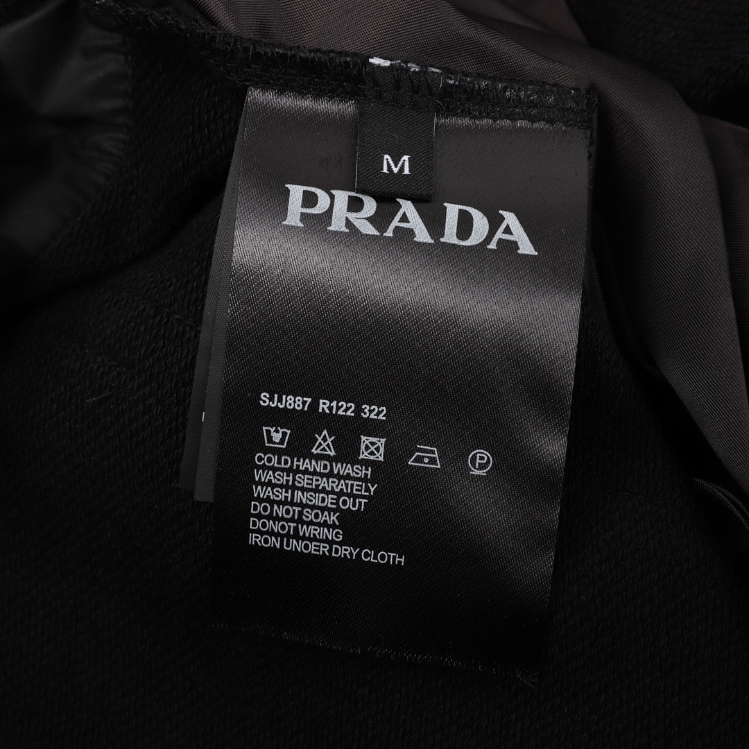 280 PRADA/普拉达 三角标拼接运动长裤