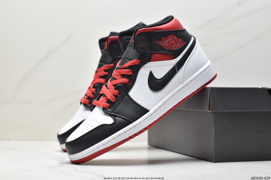 200 乔丹Air Jordan 1 Mid AJ1 乔1 中帮复古文化百搭休闲运动篮球板鞋DQ8423-106