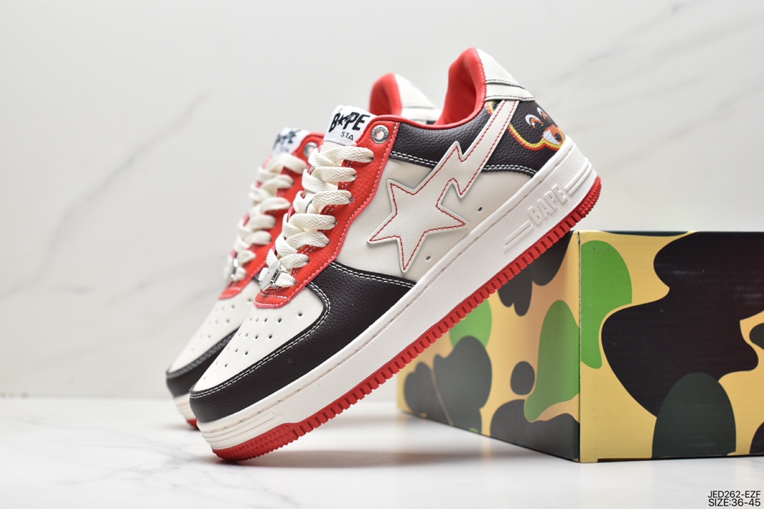 Japan's Harajuku fashion brand A Bathing Ape BAPE Sk8 Sta Low SK8 series low-top casual sports