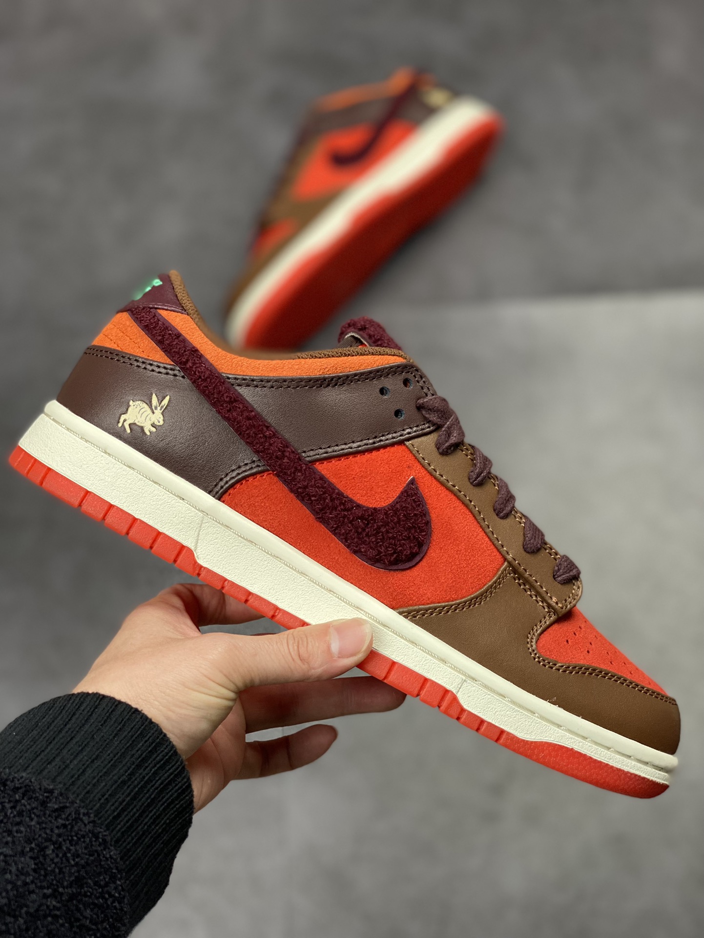 Nike SB Dunk Low RETRO Orange Brown Chengdu Year of the Rabbit Limited FD4203-661