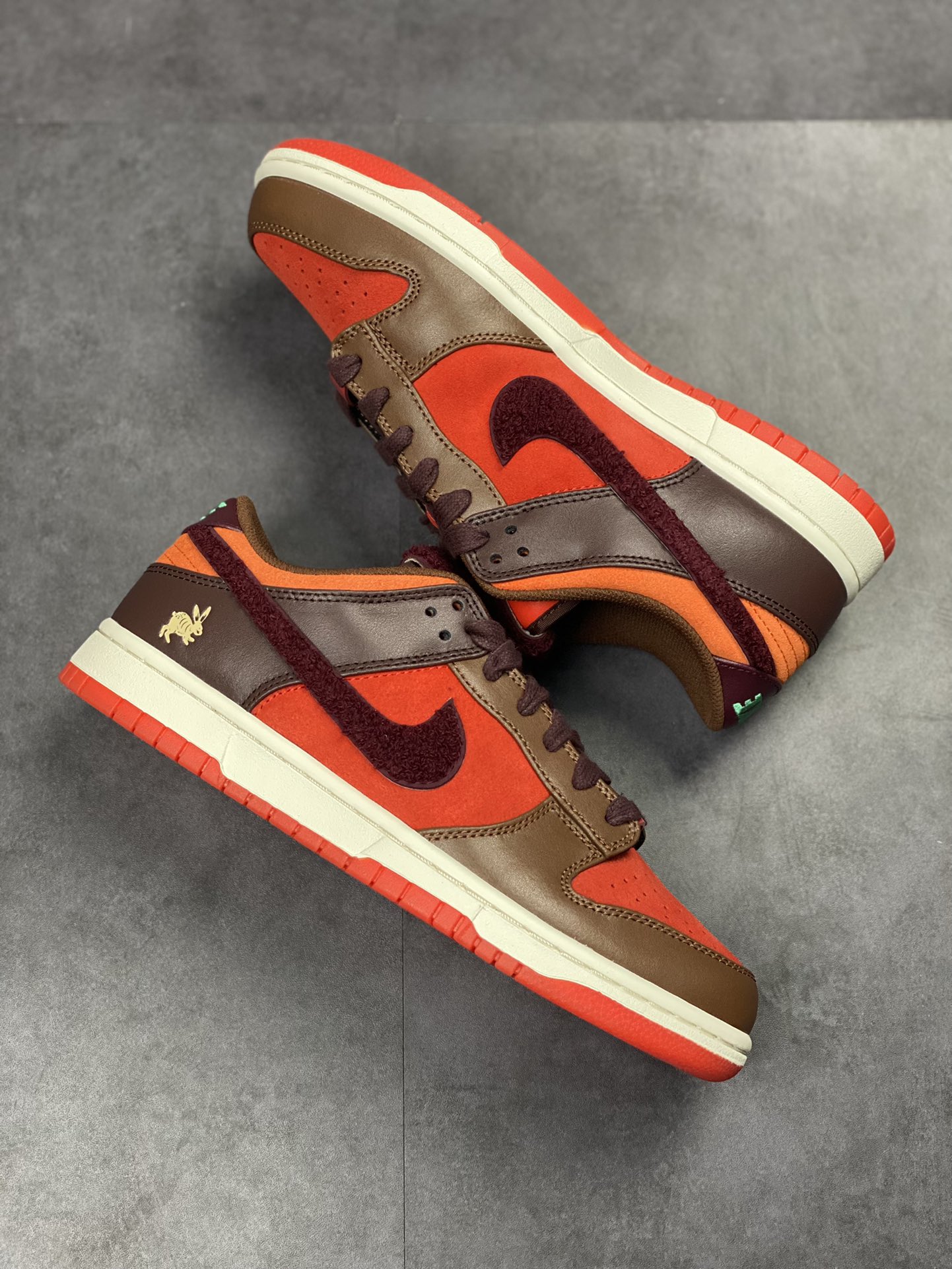 Nike SB Dunk Low RETRO Orange Brown Chengdu Year of the Rabbit Limited FD4203-661