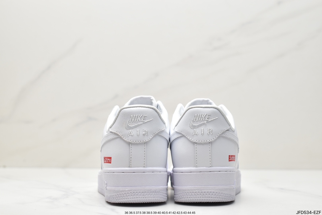 170 Supreme x 【Nike】 Air Force 1 Low'07”White”空军一号“联名白红LOGO”CU9225-100