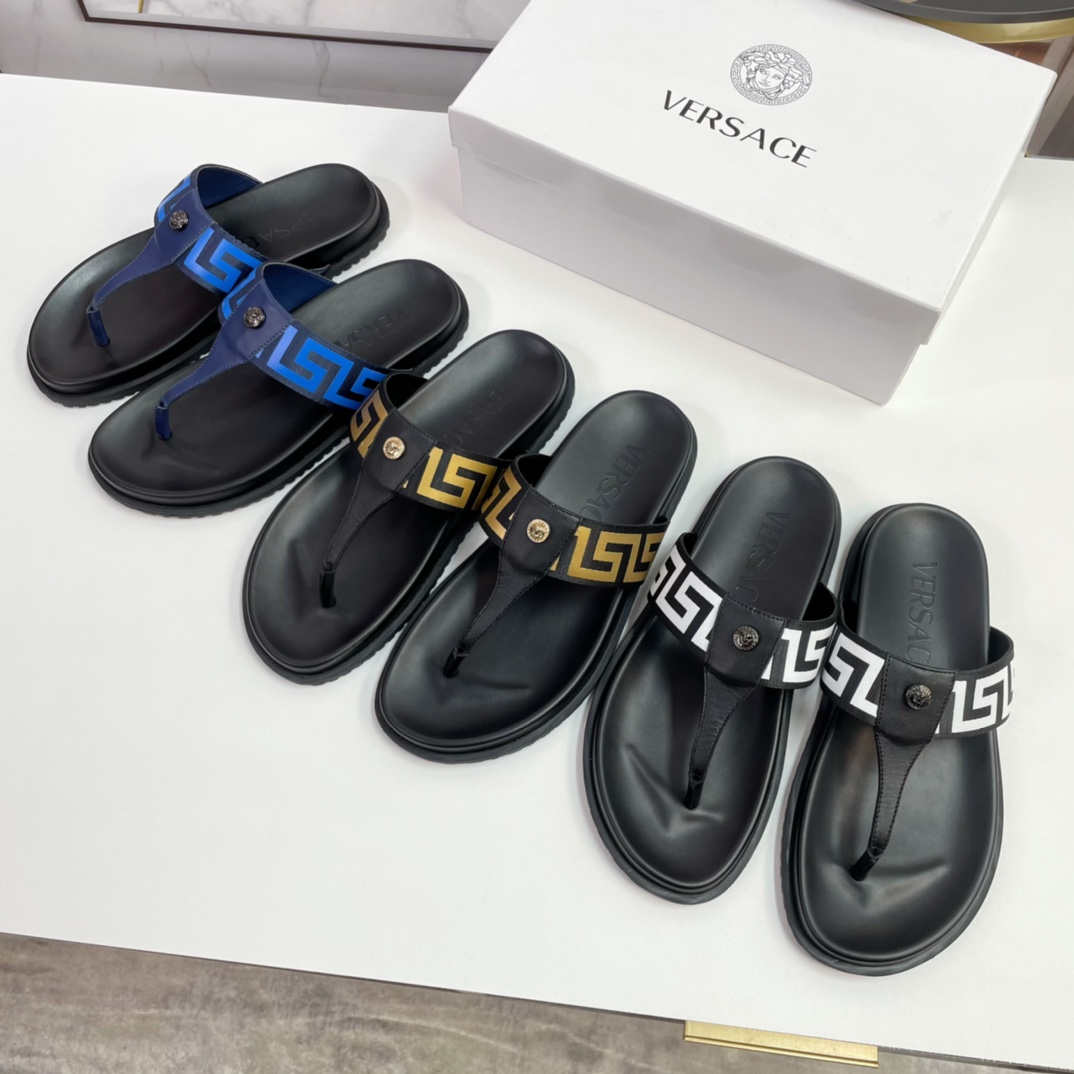 [VERSACE - Versace] P: Tamaño 38-45 top generación de compra de los hombres de primavera y verano za