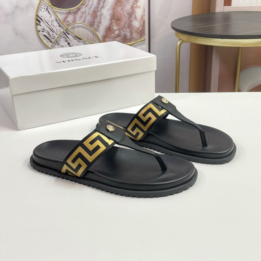 [VERSACE - Versace] P: Tamaño 38-45 top generación de compra de los hombres de primavera y verano za