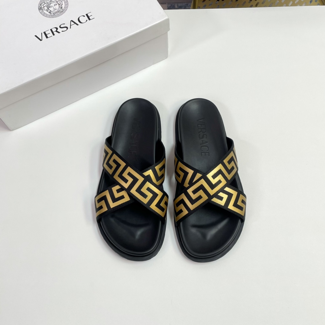 [VERSACE - Versace] P: Tamaño 38-45 top generación de compra de los hombres de primavera y verano za