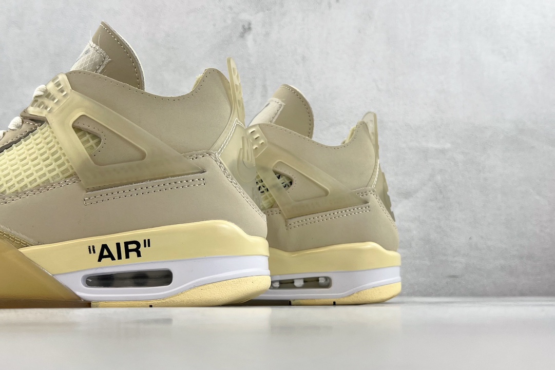 Off-White x Air Jordan 4 Retro “Sail” CV9388-100