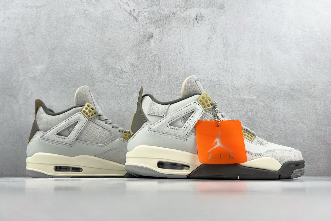 280 Air Jordan 4 Retro 灰兔子 绿X版师亲自操刀DV3742-021