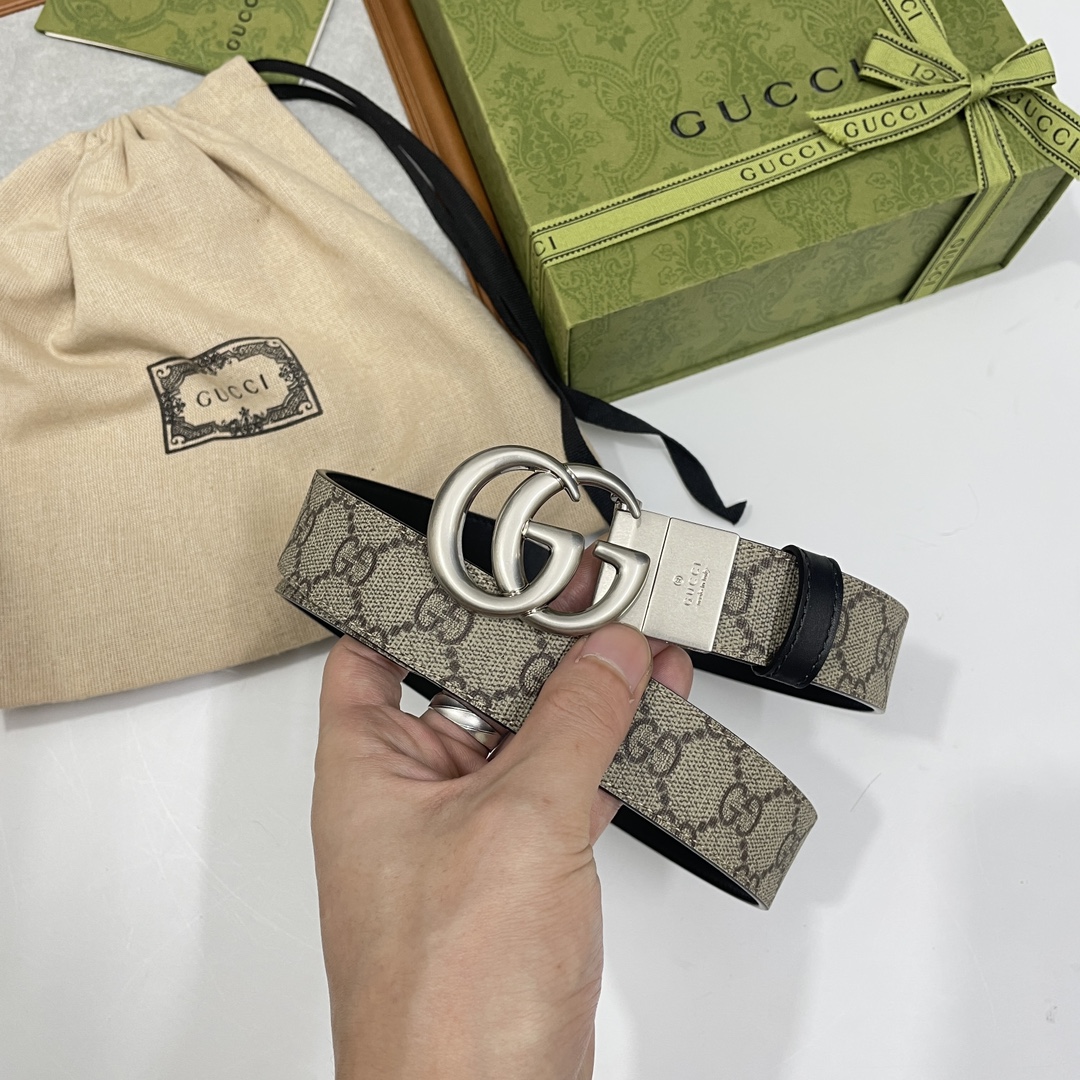 Gucci Czarny Brązowy Skóra cielęca krowia PVC Vintage