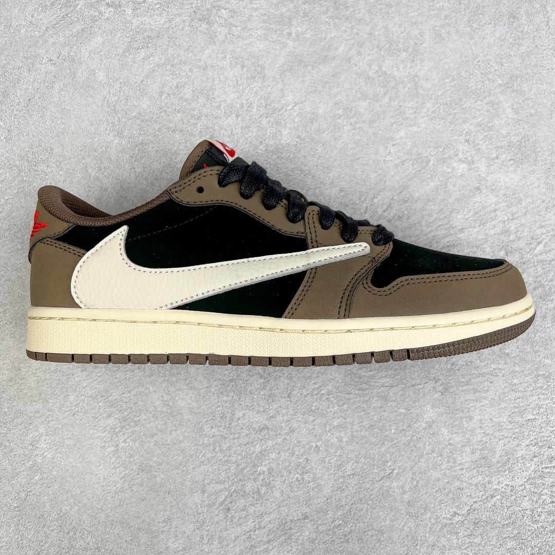 零售💰200 ＃KZ神版福利回馈‼Travis Scott x Air Jordan AJ1 Low OG SP TS联名深棕倒钩低帮 CQ4277-001 毫无疑问市场中端王者 耗时半年巨作 全套原纸板楦头开发 确保原汁原味 完美呈现倒钩版型 原档案转印油墨一体 东莞原厂磨具大底独家尺码35.5 48.5 一码一磨具拒绝假半码 此版本只针对中端市场 皮料材质有所更替 其他数据细节工艺流程均保持一致 绝不口嗨 细节品控鞋型随意秒杀市面3XX 4XX 原盒原配 外盒透明胶套 内侧字体 工整带凹凸感 原厂拉帮工艺 针距密度一致 后跟弧度收口自然不对折 极致一眼正品既视感 进口玻璃冲刀皮料裁剪零毛边 承诺百分百一致原鞋 全鞋电脑针车工艺 进口港宝加持 后跟自然饱满 全鞋荧光划线卡点 追求极致完美 每一双都是工艺品 多重QC质检 超越公司货的品控标准 实实在在的免检产品 SIZE：35.5 36 36.5 37.5 38 38.5 39 40 40.5 41 42 42.5 43 44 44.5 45 46 47.5 48.5 编码：by2936000-运动鞋