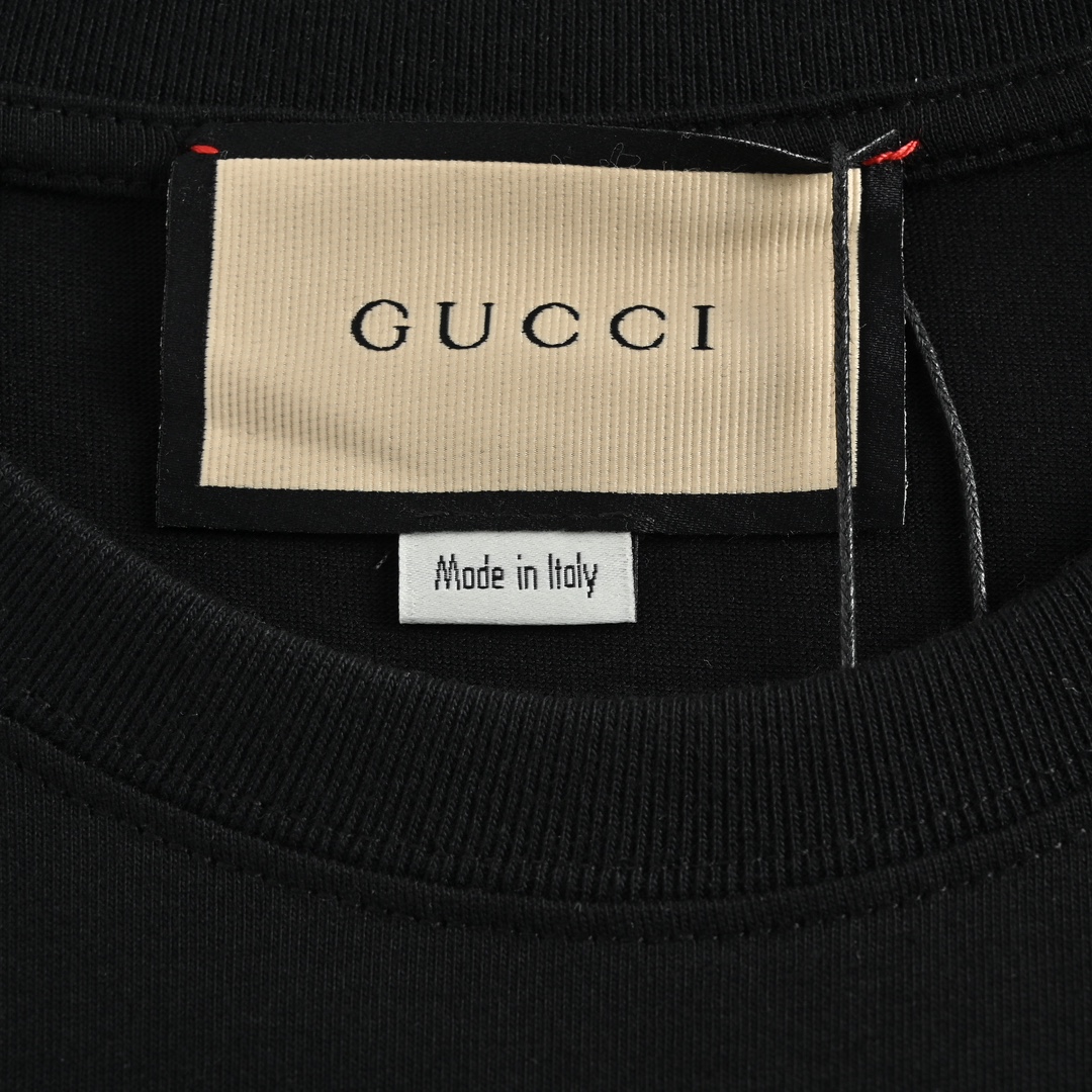 Gucci/古驰 经典双G互扣印花短袖