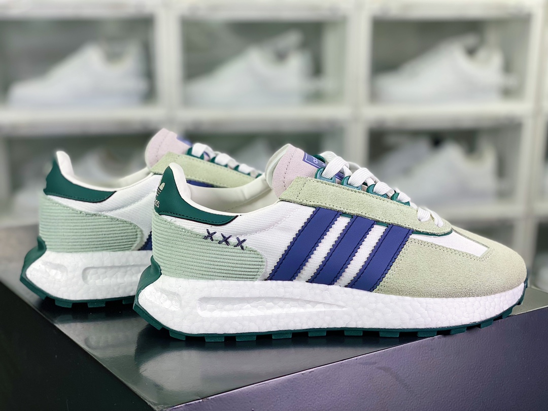 Originals Retropy Boost E5 Series Retro Racing ”Matcha Light Green White Purple” IE1925