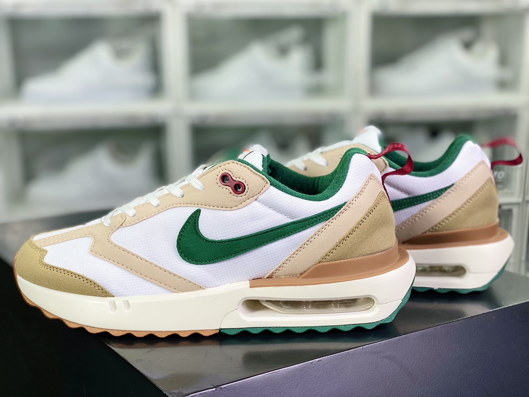 160 Air Max Dawn”Sail Gorge Green”黎明系列低帮“米白棕深绿”FB7158-131