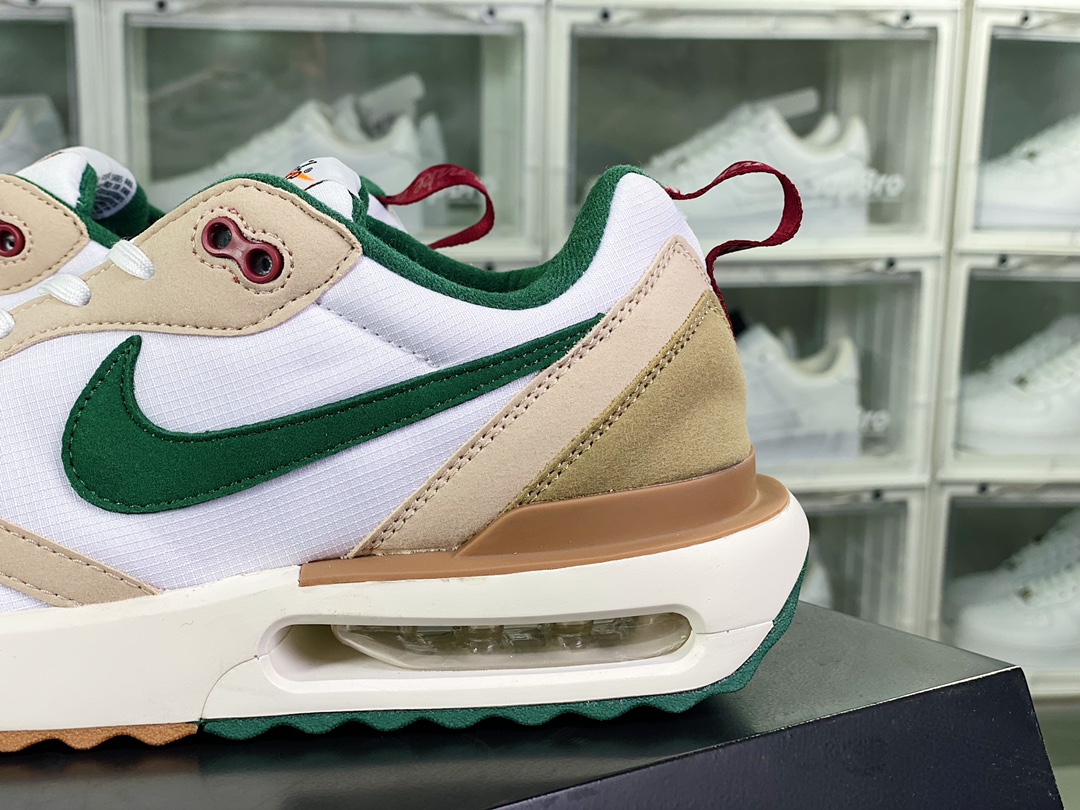 160 Air Max Dawn”Sail Gorge Green”黎明系列低帮“米白棕深绿”FB7158-131