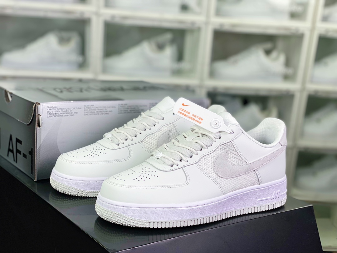 220 Air Sole气垫【耐克Nike】 Air Force 1’07 Low”Haze Grey/Bone”空军一号经“皮革雾霾灰骨白”DX5590-100