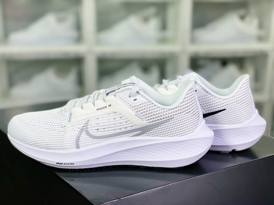 200 Air Zoom Pegasus 40”White/Black/Grey”40代超级飞马涡轮慢跑鞋“网织白黑灰”DV3853-102