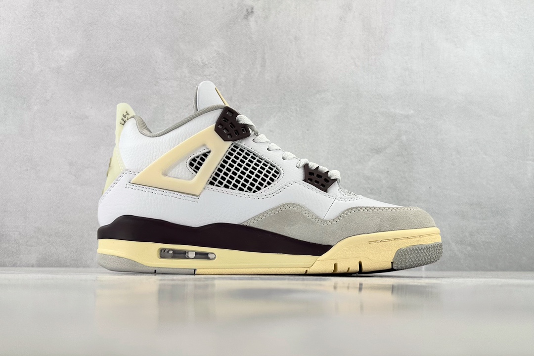 定制色 Air Jordan 4 Retro x A Ma Maniére 米白灰 DH3434-110