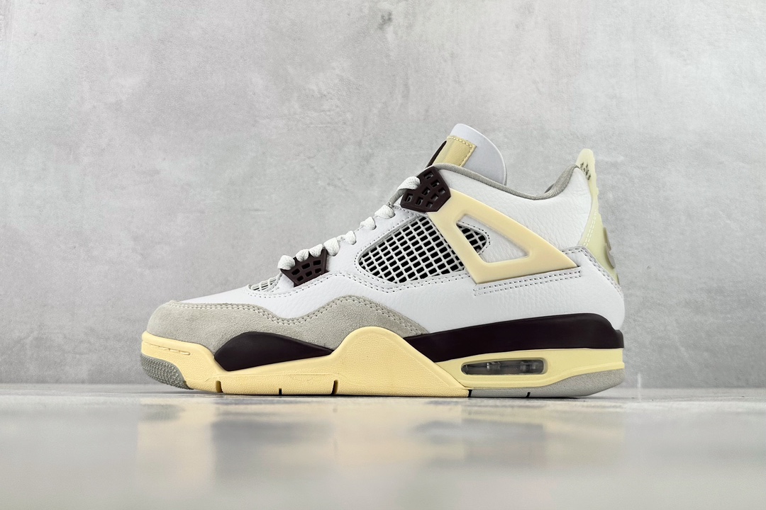 定制色 Air Jordan 4 Retro x A Ma Maniére 米白灰 DH3434-110