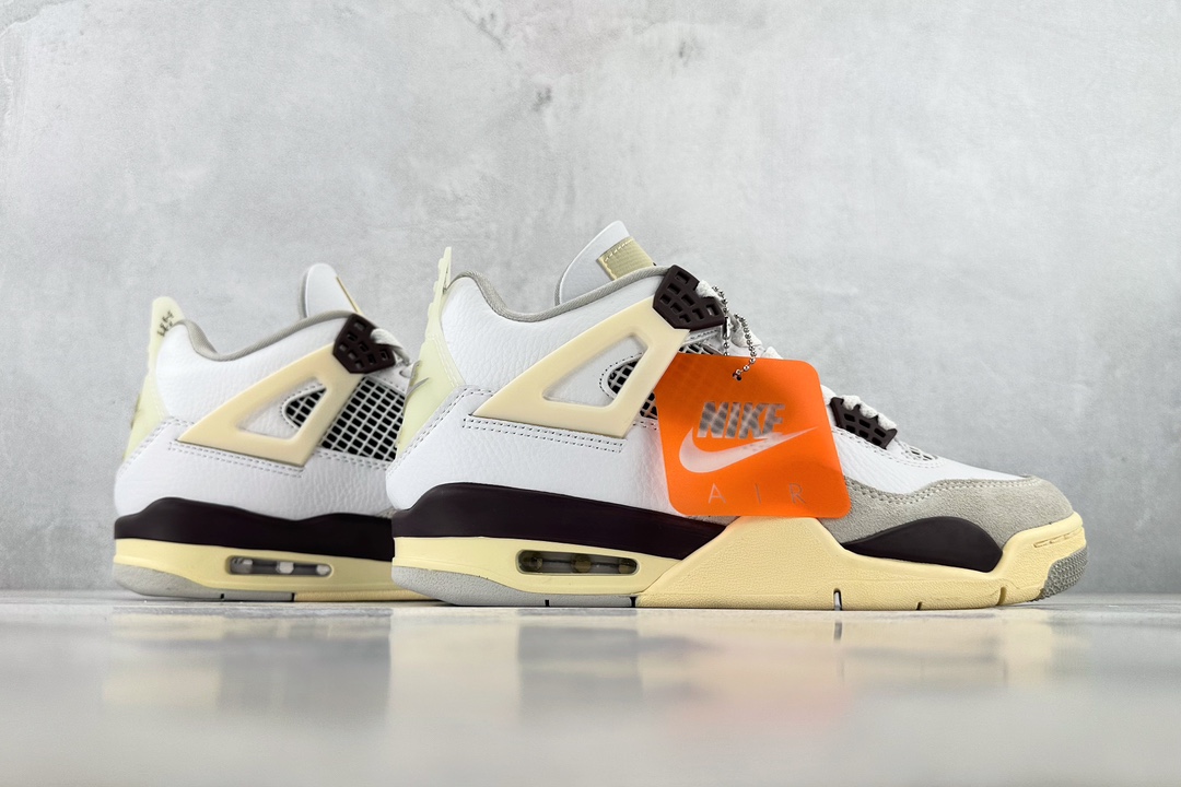定制色 Air Jordan 4 Retro x A Ma Maniére 米白灰 DH3434-110