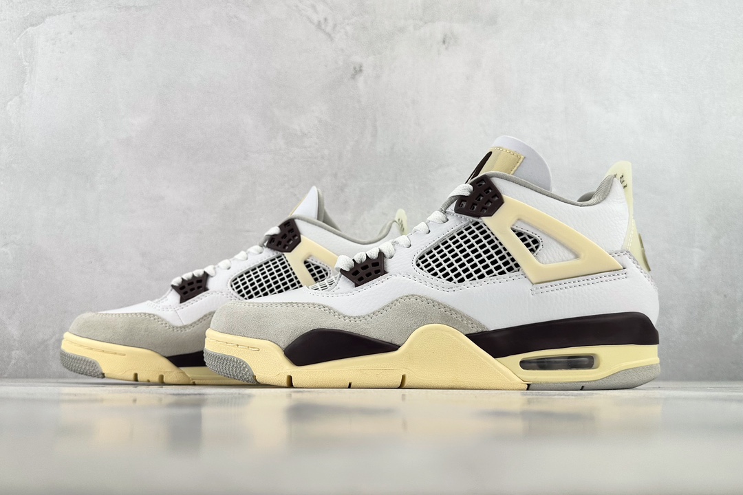 定制色 Air Jordan 4 Retro x A Ma Maniére 米白灰 DH3434-110