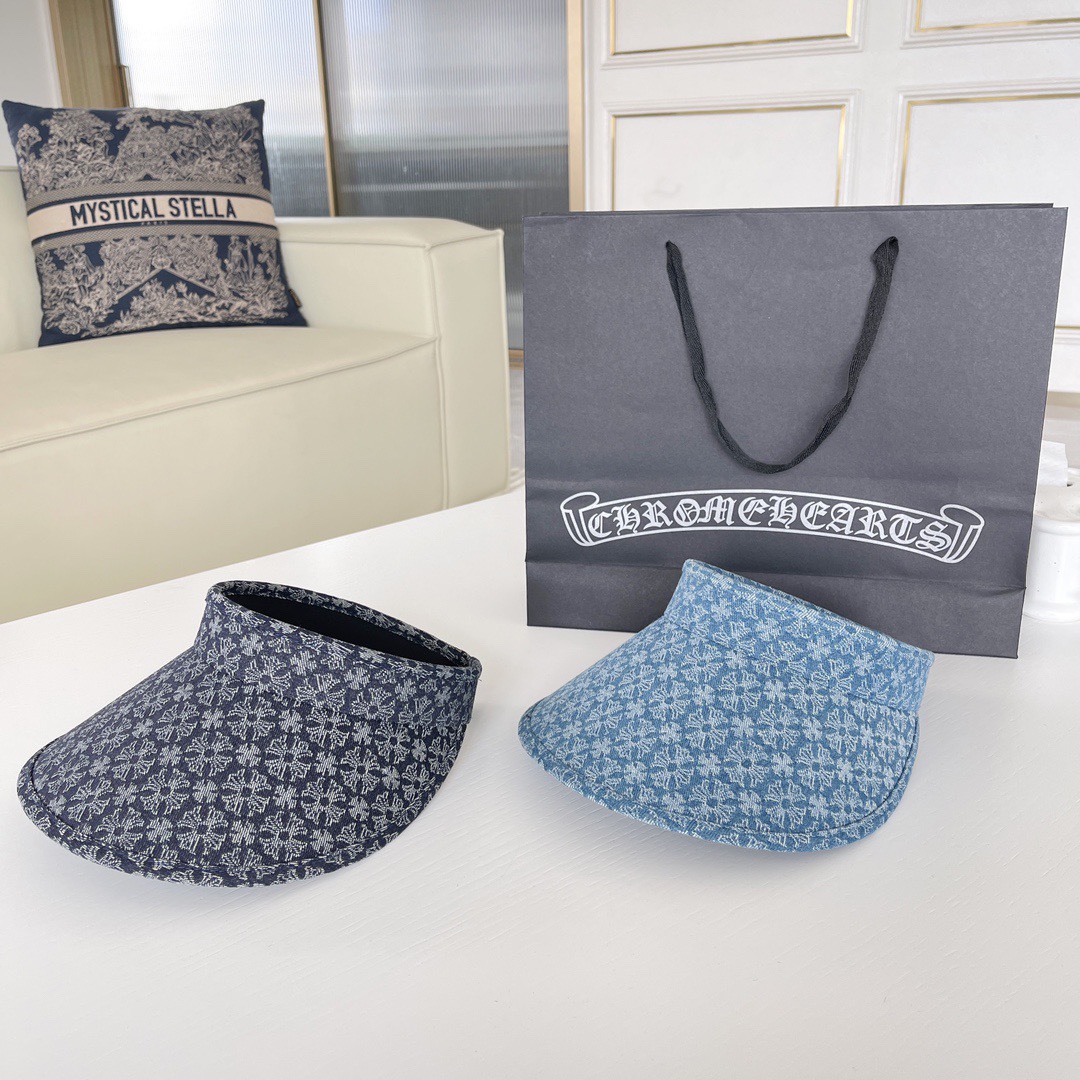 [Chrome Hearts Hats]Croxin 23 spring and summer new empty top hat An empty top