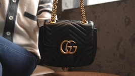 Gucci Marmont Crossbody & Shoulder Bags Cheap Wholesale
 Black Gold Spring Collection Chains