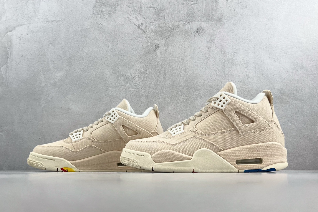 280 Air Jordan 4 Retro “Sail” 小Levi‘s 绿X版师亲自操刀 DQ4909-100