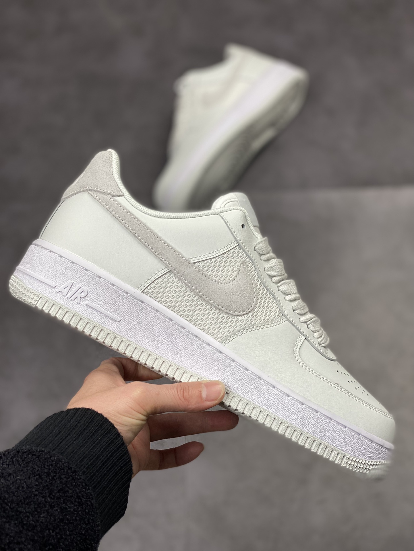 210 Nike Air Force 1 Low 07 x Slam Jam 联名白灰 DX5590-100