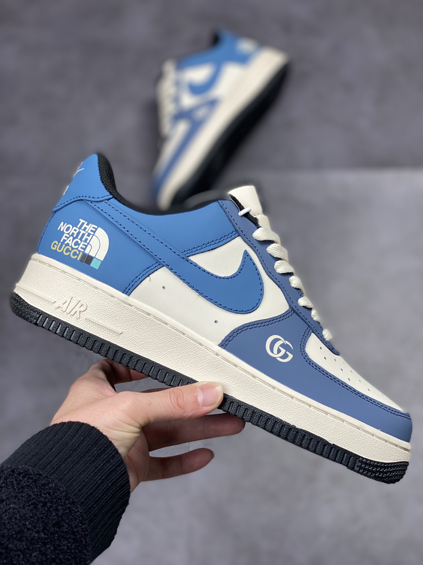 Nike Air Force 1 Low 07 x The North Face x Gucci Denim Blue BS905 5-305