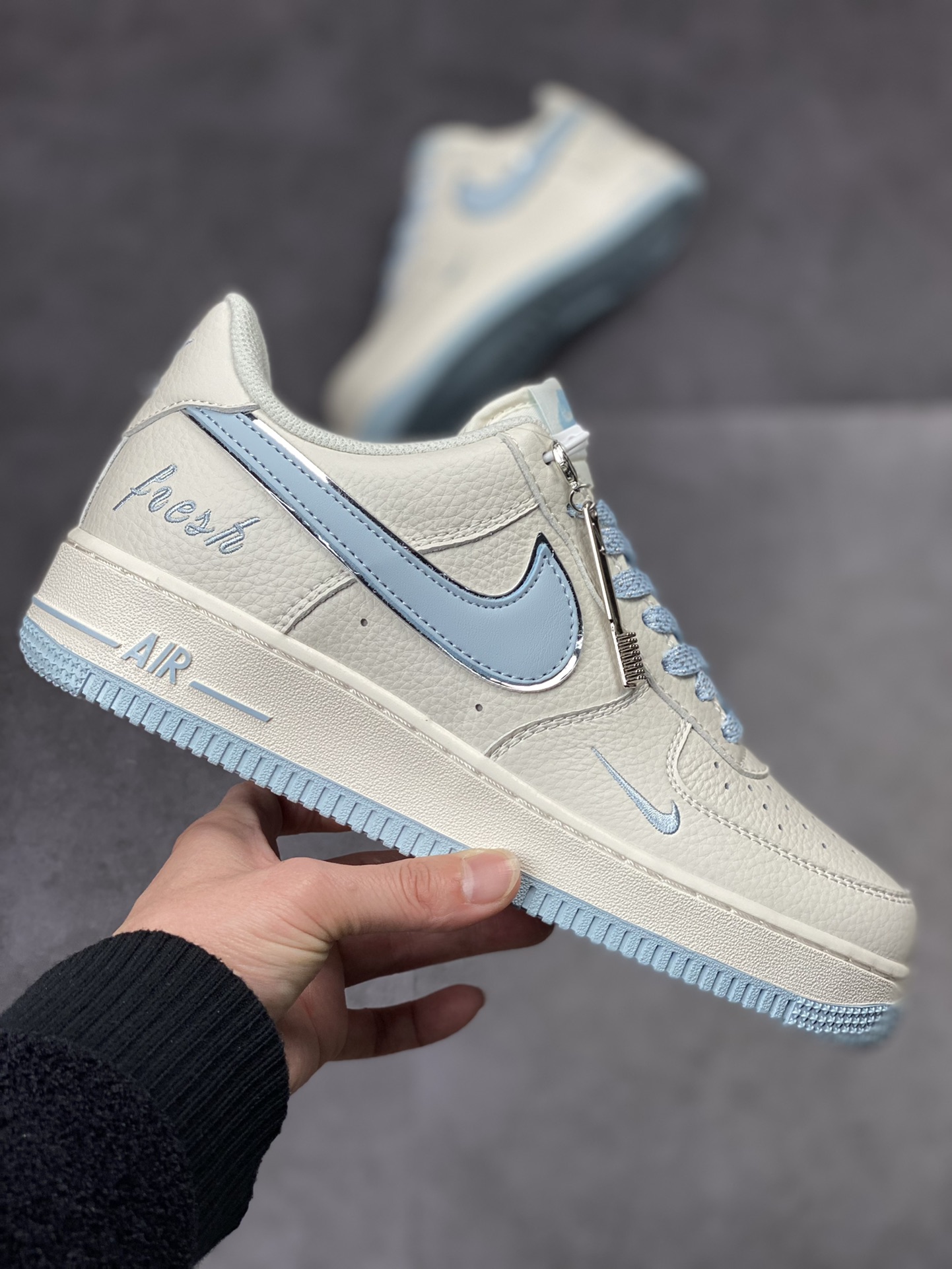 250 Nike Air Force 1 Low 07 白浅蓝小钩 BM1996-099