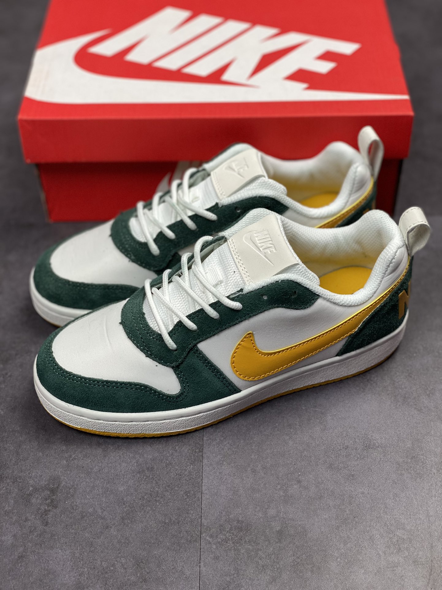 140 Nike Court Borough Low 2 白绿黄 独家全头层版本844881-100