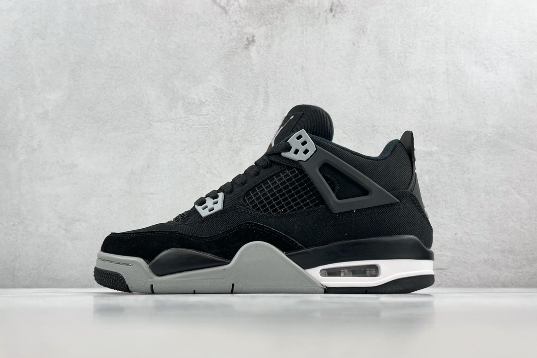 Air Jordan 4 Retro “Black Canvas”黑灰 DH7138-006