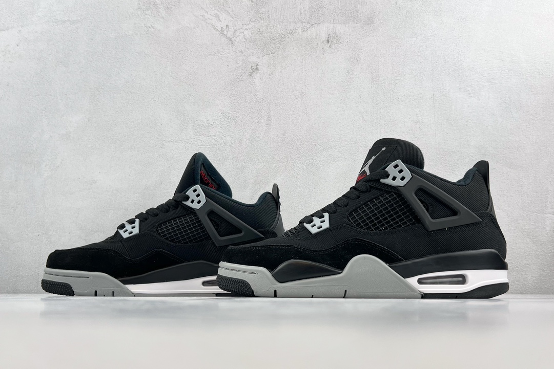 Air Jordan 4 Retro “Black Canvas”黑灰 DH7138-006