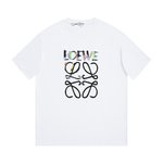 Loewe Clothing T-Shirt Embroidery Unisex Cotton Knitting