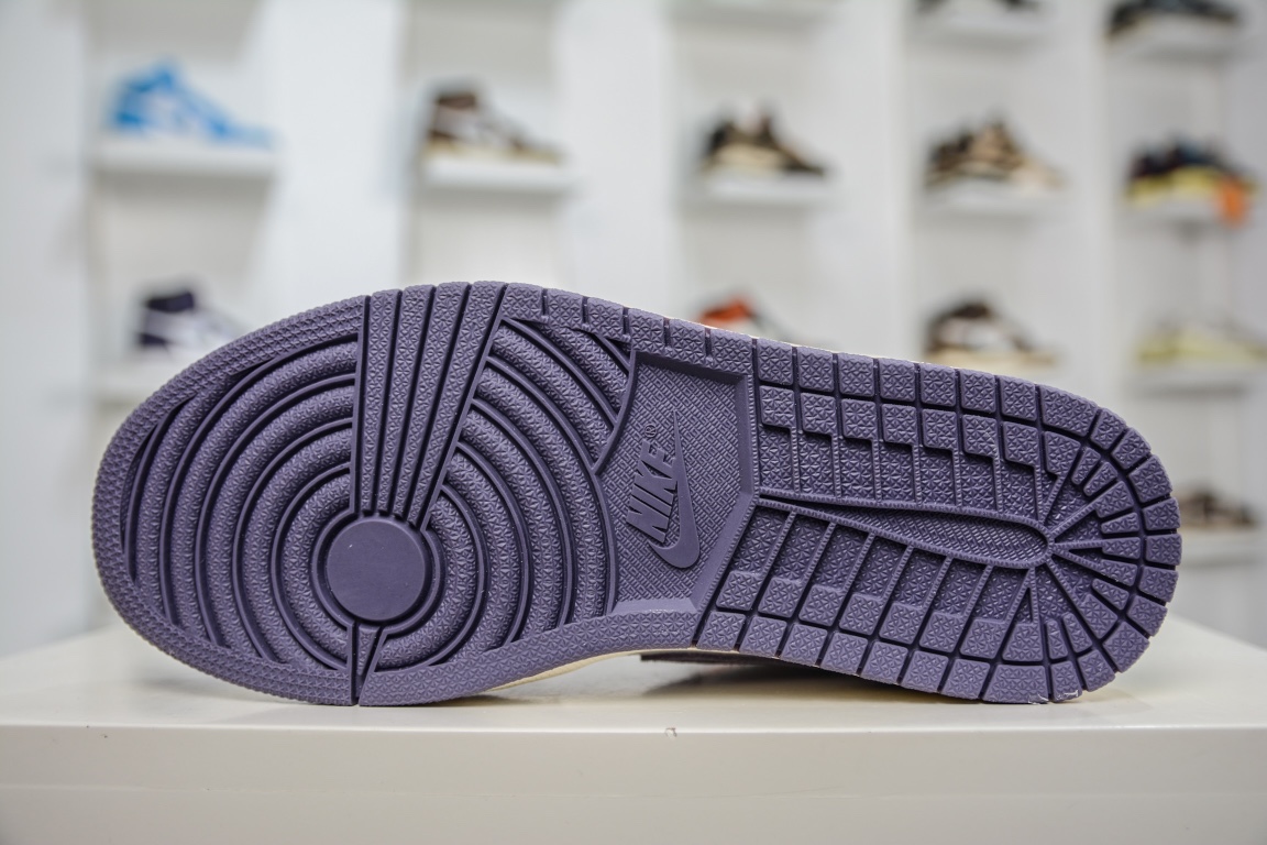 200 原装Air Jordan 1 Low 白黑紫 官方同步新色 DZ4135-002