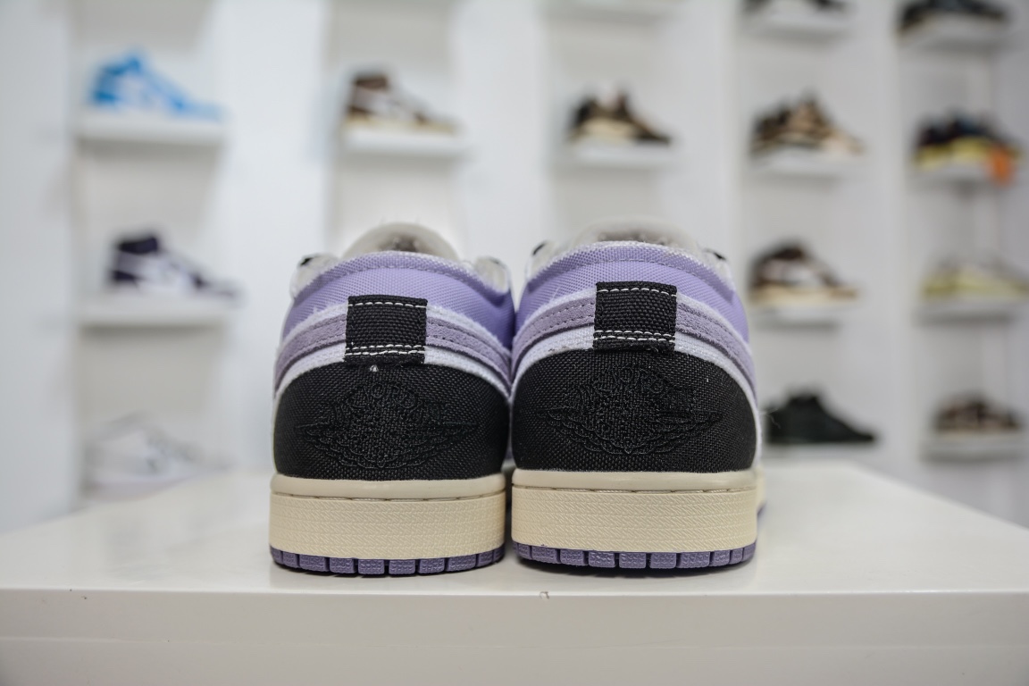 200 原装Air Jordan 1 Low 白黑紫 官方同步新色 DZ4135-002