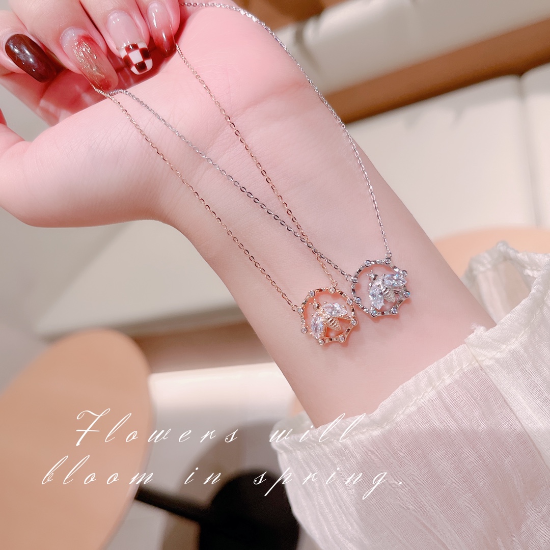 S925 Sterlingsilber Kette Süß Vatertag Gold