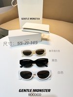 Gentle Monster Sunglasses Black Set With Diamonds Unisex