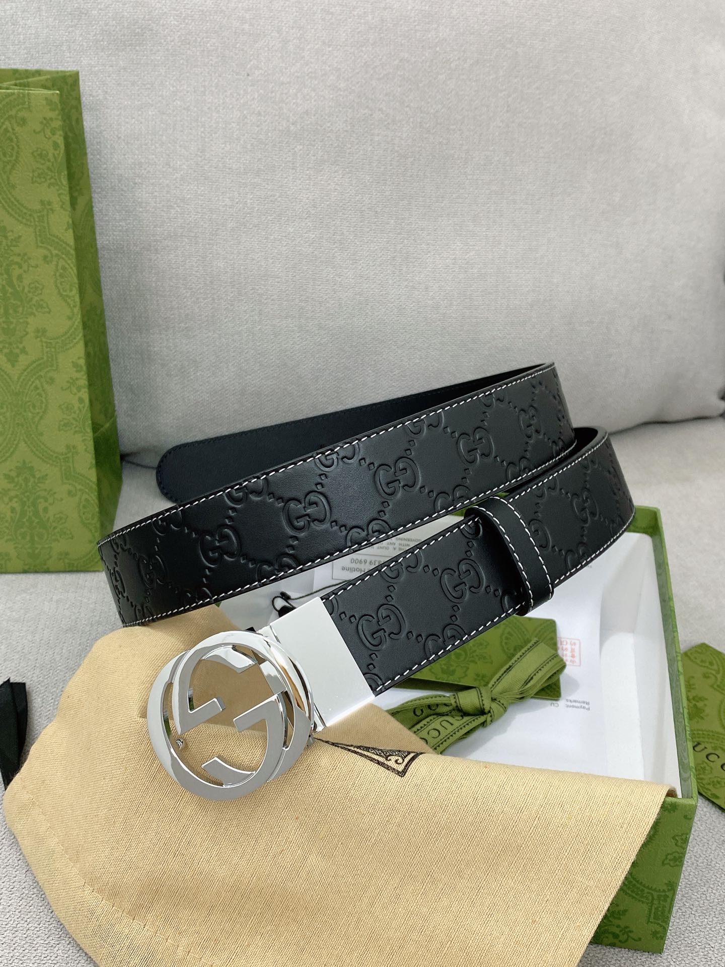 Gucci.古驰全套包装3.8cm专