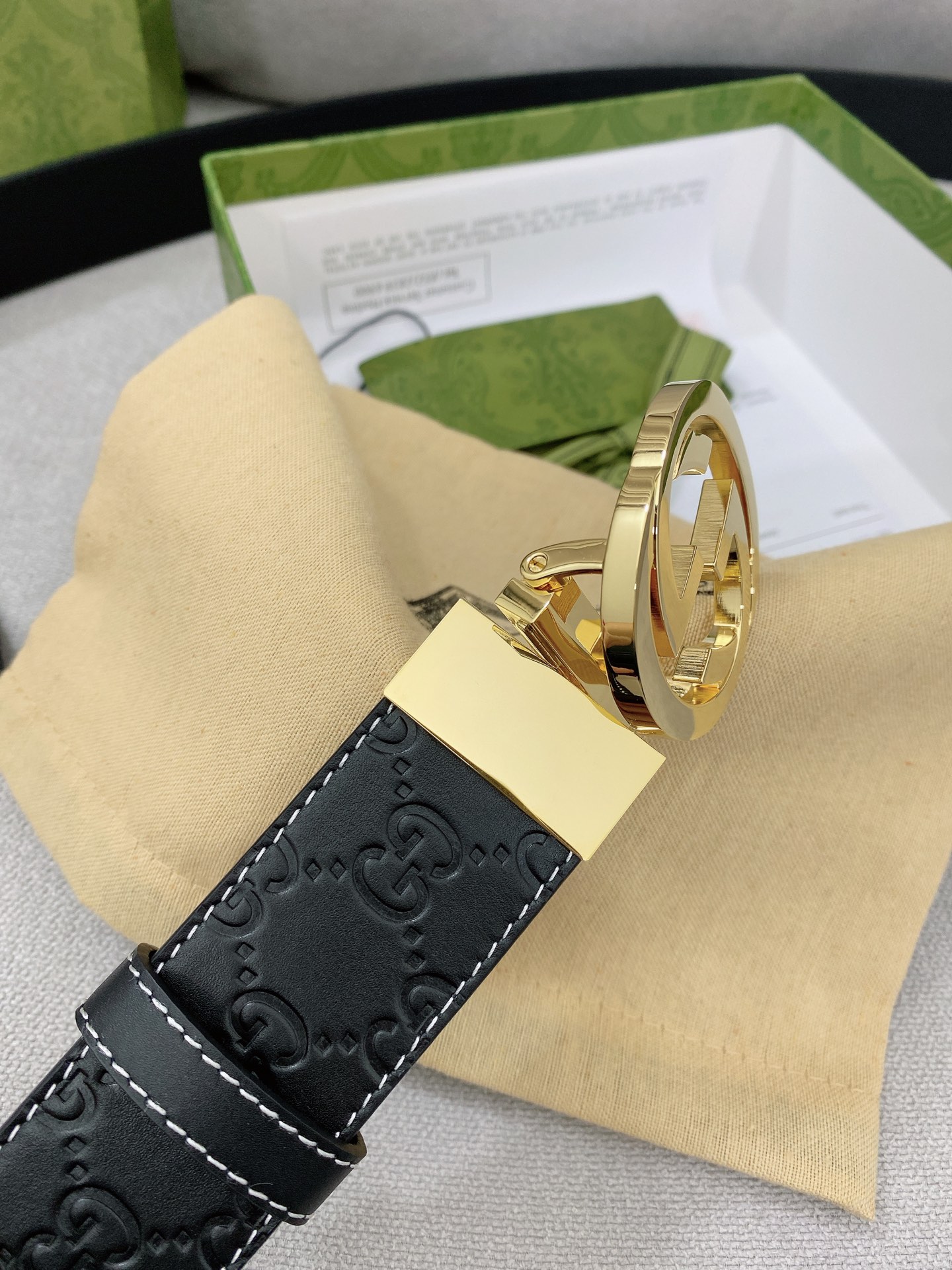 Gucci.古驰全套包装3.8cm专