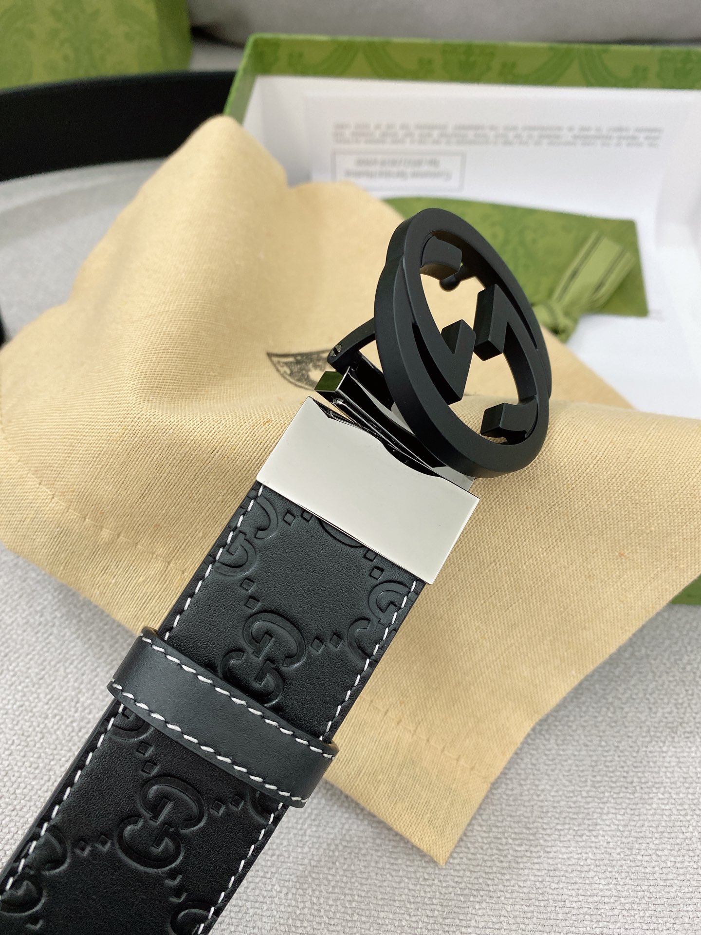 Gucci.古驰全套包装3.8cm专
