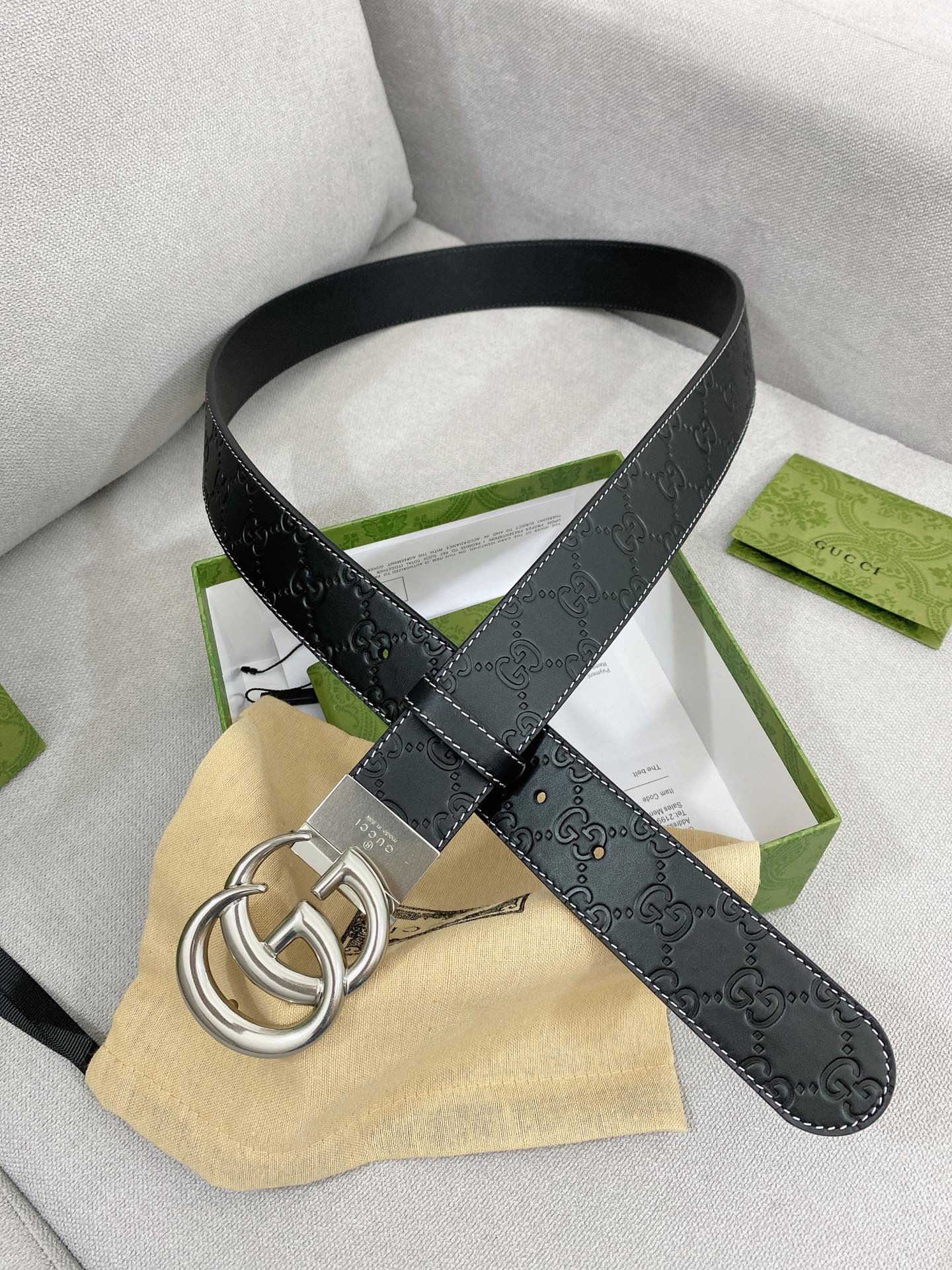 Gucci.古驰全套包装3.8cm专