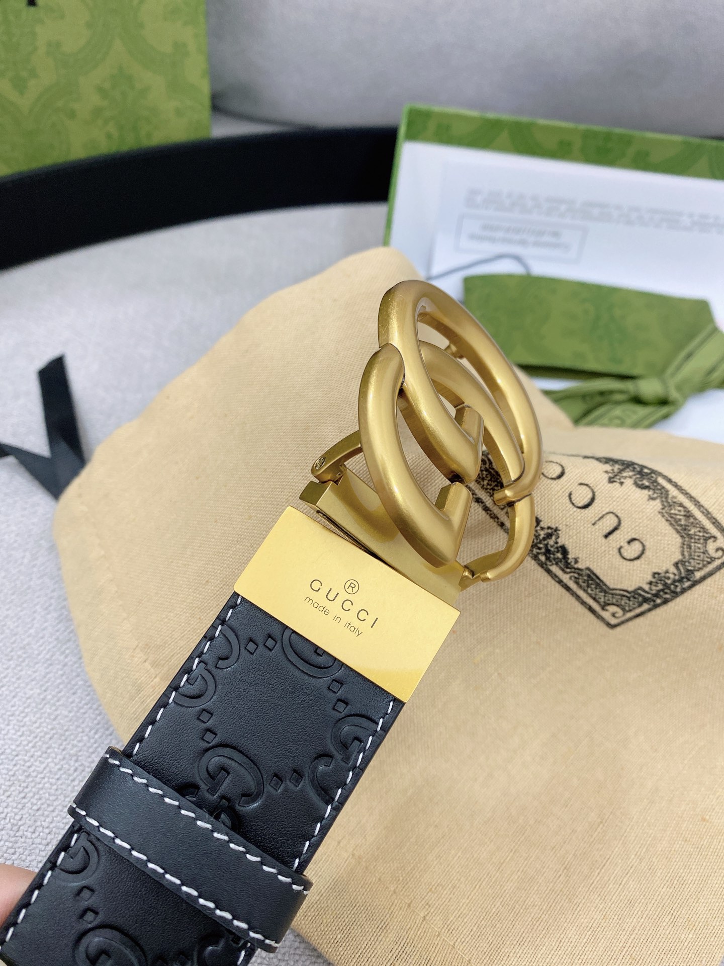 Gucci.古驰全套包装3.8cm专